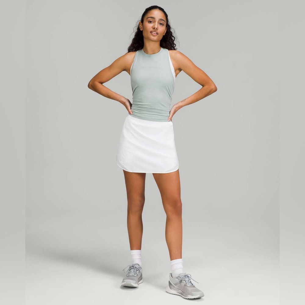 Lululemon White Hotty Hot High Rise Skirt Long Size 4